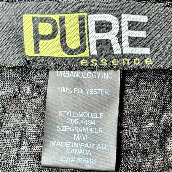 Pure Essence Pullover Sleeveless Sheer Duster Vest in Dark Black Women’s M - Picture 3 of 4